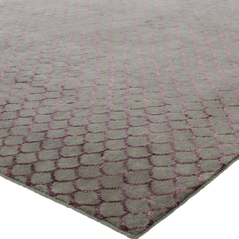 Custom purple shape rug